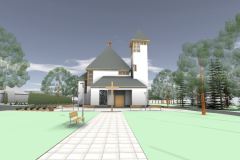 Kostel v Dolní Lhotě - možná úprava okolí